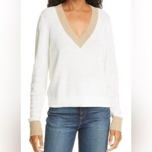 rag & bone Cream V-Neck Sweater